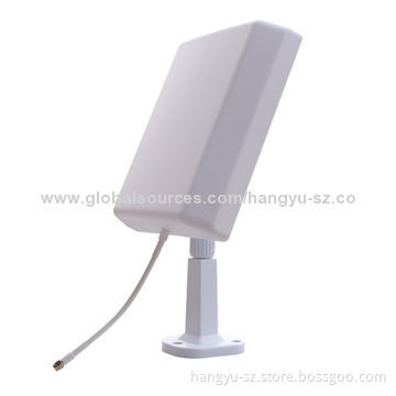 2.3 to 2.7GHz 12dBi Wall-mounted Antenna, Low VSWR, Wide Broadband, Compact Size and Light Structure